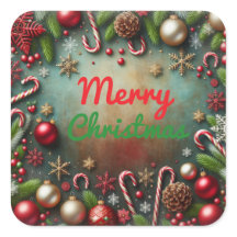 Feliz Pegatina navideño