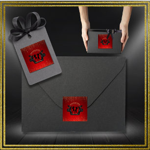 Cuadrada Fiesta de música moderna Karaoke Pegatina de cumpl