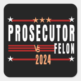 Cuadrada Fiscal Vs Felon 2024 Pegatina