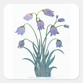 Cuadrada FLORES DE bonito EN PEGATINA CUADRADO