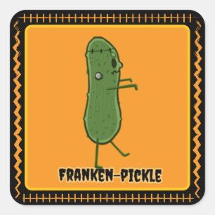 Cuadrada Franken-Pickle Pegatina
