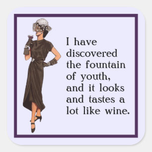 Cuadrada Fuente del Pegatina de la Juventud