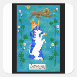 Cuadrada Fuerza - Pegatina