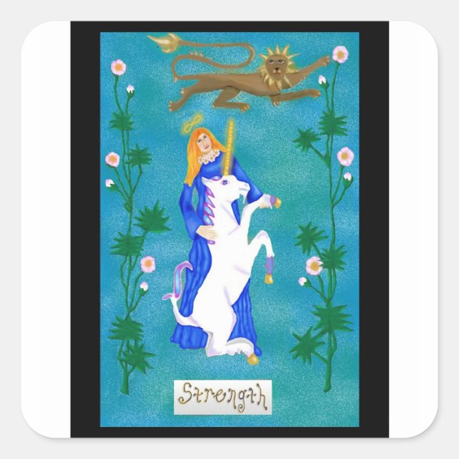 Cuadrada Fuerza - Pegatina (Anverso)