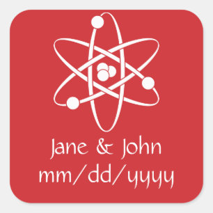 Cuadrada Fuerzas atractivas en el Pegatina de cerezos