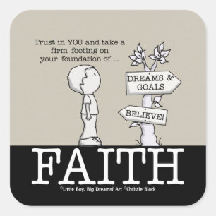 Cuadrada Fundación Pegatina de Faith Square