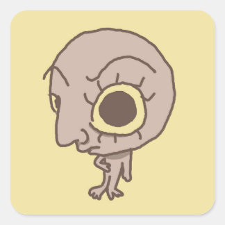 Cuadrada Funny Sus Guy Pegatina