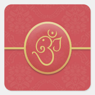 Cuadrada Ganesh Indian Pegatina
