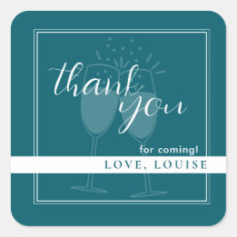 Cuadrada Gasolina Profunda Gracias Pegatina