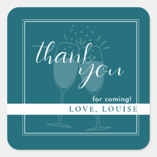 Cuadrada Gasolina Profunda Gracias Pegatina