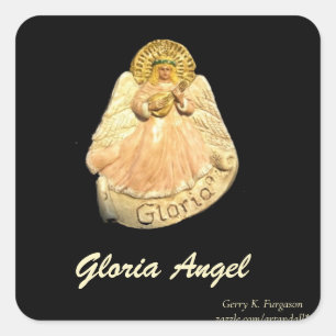 CUADRADA GLORIA ANGEL RENAISSANCE PEGATINA