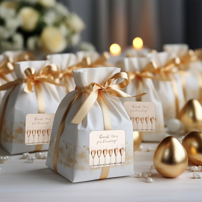 Cuadrada Gracias Pegatina de la novia de la boda (Subido por el creador)