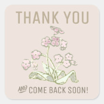 GRACIAS Y vuelve pronto Pegatina Minimalista
