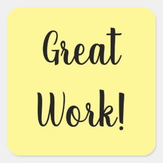 Cuadrada Gran pegatina de trabajo
