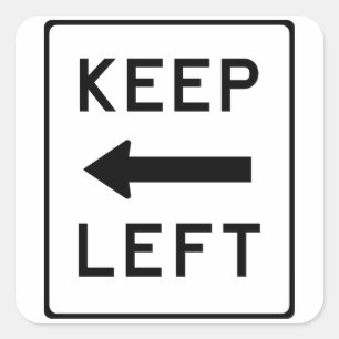 Cuadrada Guarde a la izquierda: Pegatina político