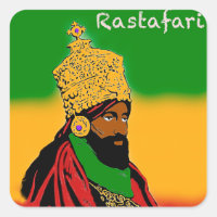 Haile Selassie I, pegatina rastafari