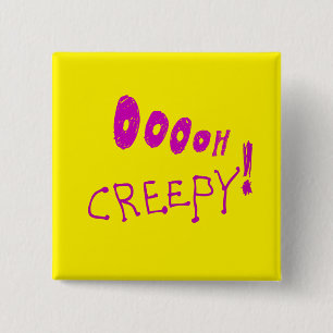 Cuadrada Halloween ¡Ooooh, Asombroso! Chapa