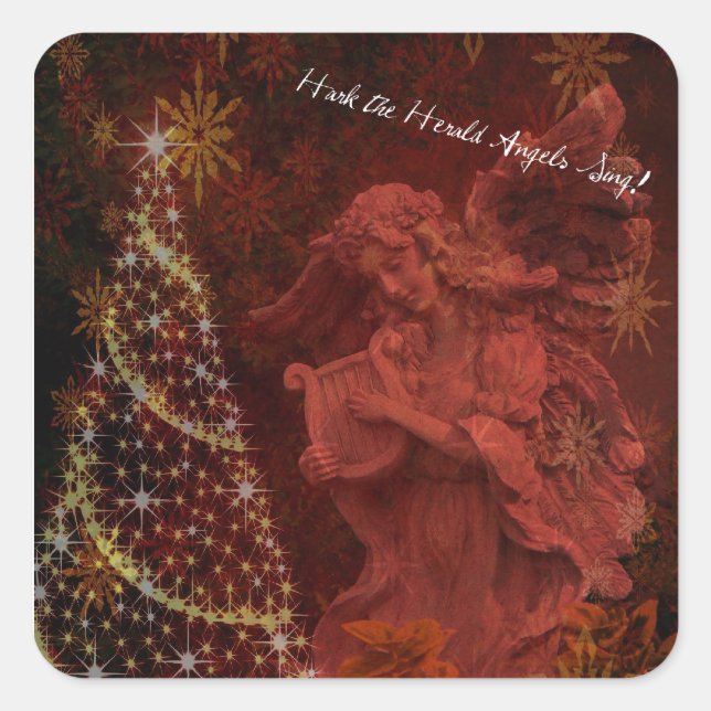 Cuadrada Hark, el Pegatina cantante de Harold Angels (Anverso)