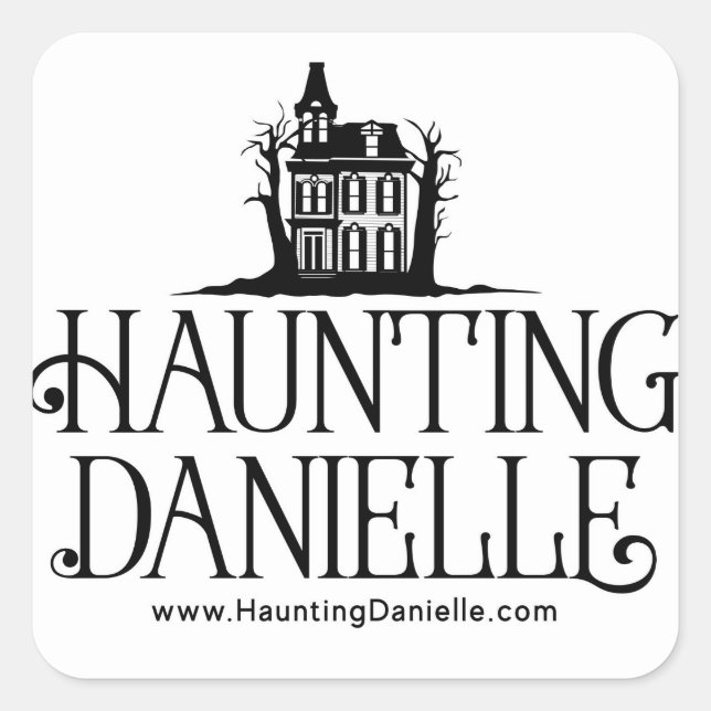 Cuadrada Haunting Danielle Pegatina (Anverso)