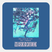 Hell Hath No Fury (azul) Pegatina