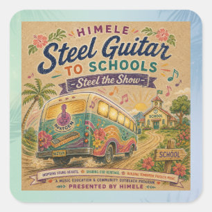Cuadrada HIMELE Pegatina Little Hawaiʻi — Steel the Show