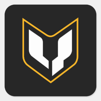 Cuadrada Hoja de Pegatina de escudo