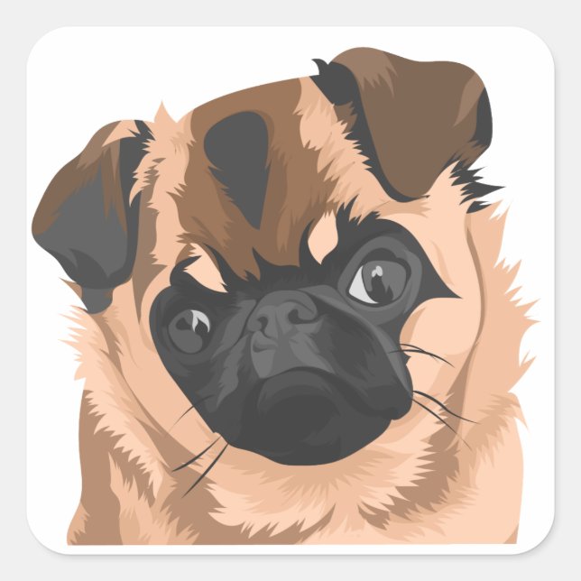 Cuadrada Hoja de pegatina de Scully (Anverso)