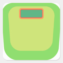 Hoja de Pegatina del Rastreador de Peso Verde