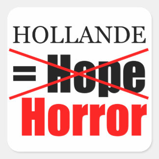 Cuadrada Hollande No Esperanza = Horror - Pegatina cuadrado
