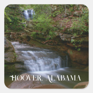 Cuadrada Hoover Alabama Nombre del Pegatina 1