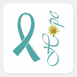 Cuadrada Hope Pegatina