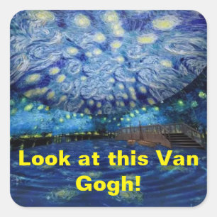 Cuadrada Humor, pegatina gracioso para una camioneta