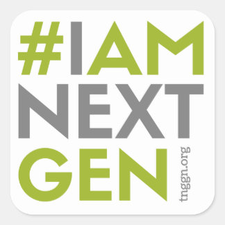 Cuadrada #IAMNEXTGEN 3"x3" Pegatina cuadrado
