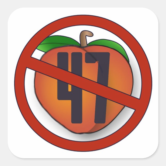 Cuadrada Impeach Trump Pegatina (Anverso)