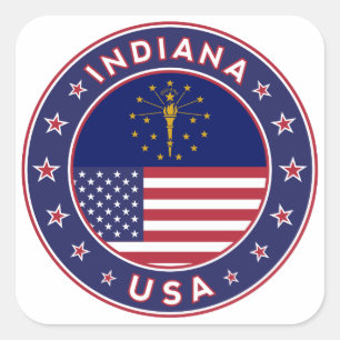 Cuadrada Indiana, camiseta Indiana, pegatina Indiana,