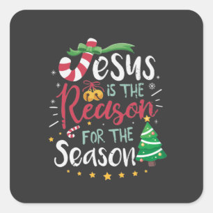 Cuadrada Jesús es la razón del Pegatina de temporada