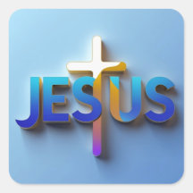 Jesus Pegatina - Diseño de Christian Faith Decal A