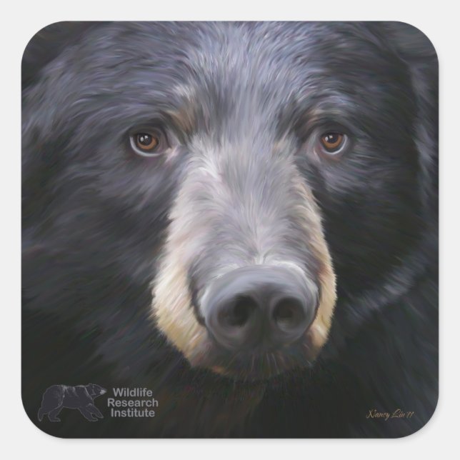 Cuadrada Junio por Nancy Liu - pegatina (Anverso)