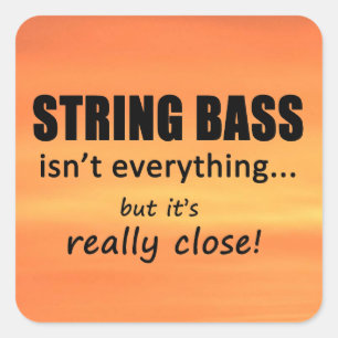 Cuadrada La barra de cuerdas no es todo Pegatina cuadrado