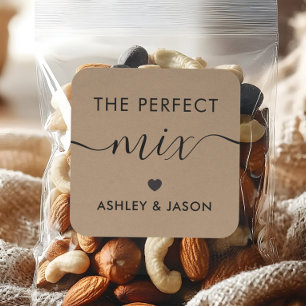 Cuadrada La mezcla perfecta de especias o Pegatina de mezcl