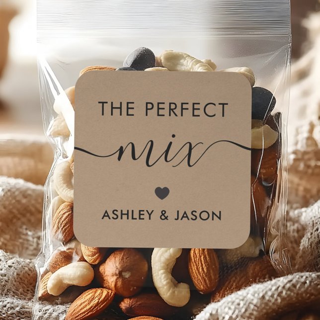 Cuadrada La mezcla perfecta de especias o Pegatina de mezcl (Subido por el creador)