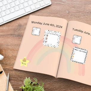 Cuadrada Ladybug Bullet Journal o Planner Square Pegatina