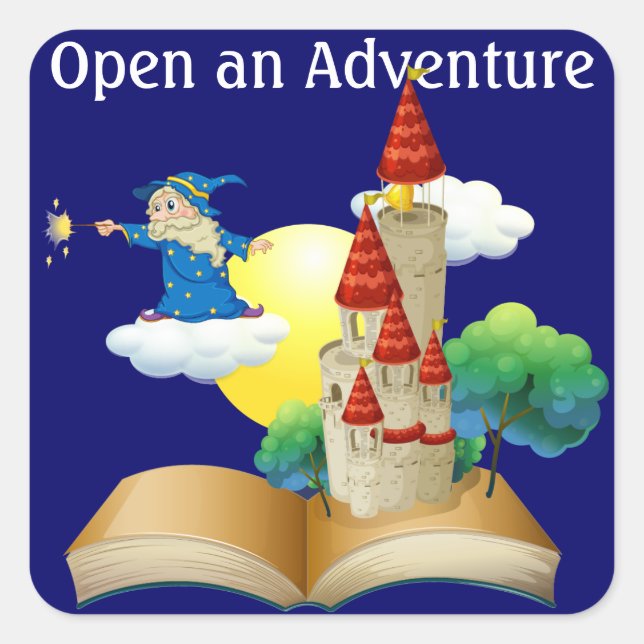 Cuadrada Lectura - Pegatina de alfabetización - SRF (Anverso)