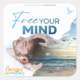 Cuadrada Liberen a su Pegatina mental