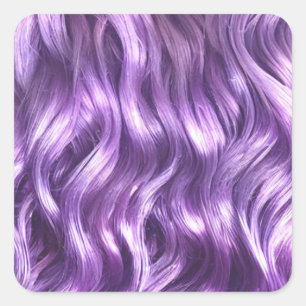 Cuadrada Lilac Hair Background Square Pegatina