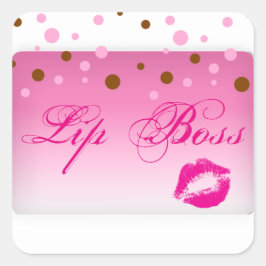 Cuadrada Lip Boss Pegatina