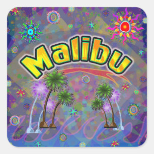 Cuadrada Malibu Noble Voyage Pegatina