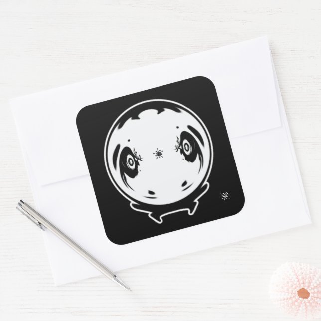 Cuadrada Manga extraña cosa de niños de 2.1 pegatina cuadra (Sobre)