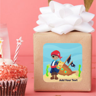 Cuadrada Mantener o diseñar su propio pegatina cuadrado de 