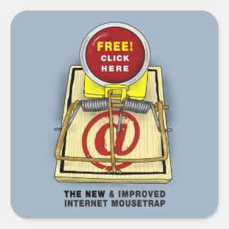 Cuadrada Mejor Pegatina Mousetrap